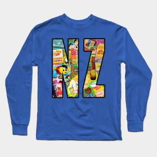 KIWIANA NZ NEW ZEALAND AOTEAROA Long Sleeve T-Shirt